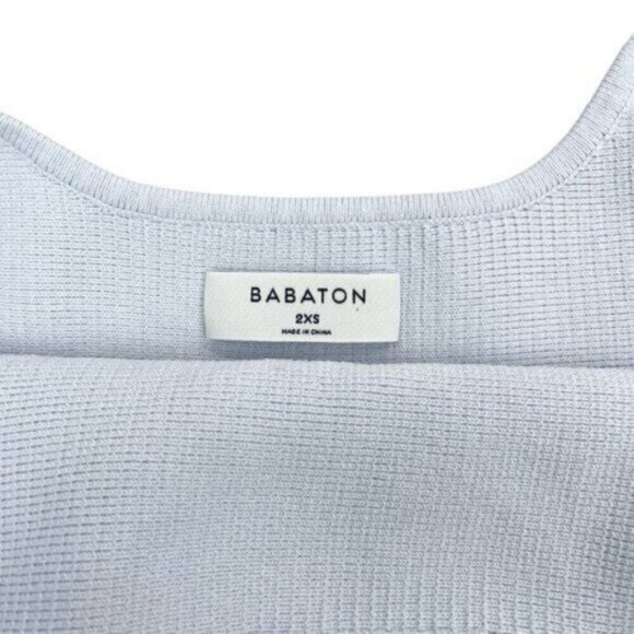 Aritzia Babaton Square Neck Crop Rib Tank 2XS - Picture 3 of 5